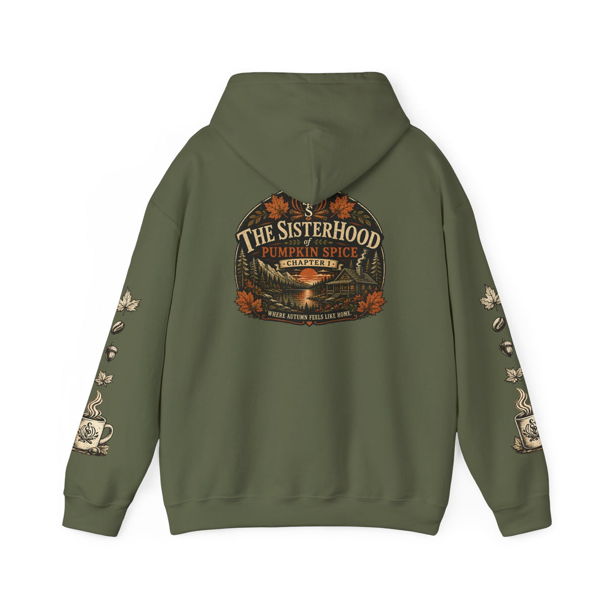 Pumpkin Spice Sisterhood Hoodie — Cozy Fall Pumpkin Spice Sweatshirt