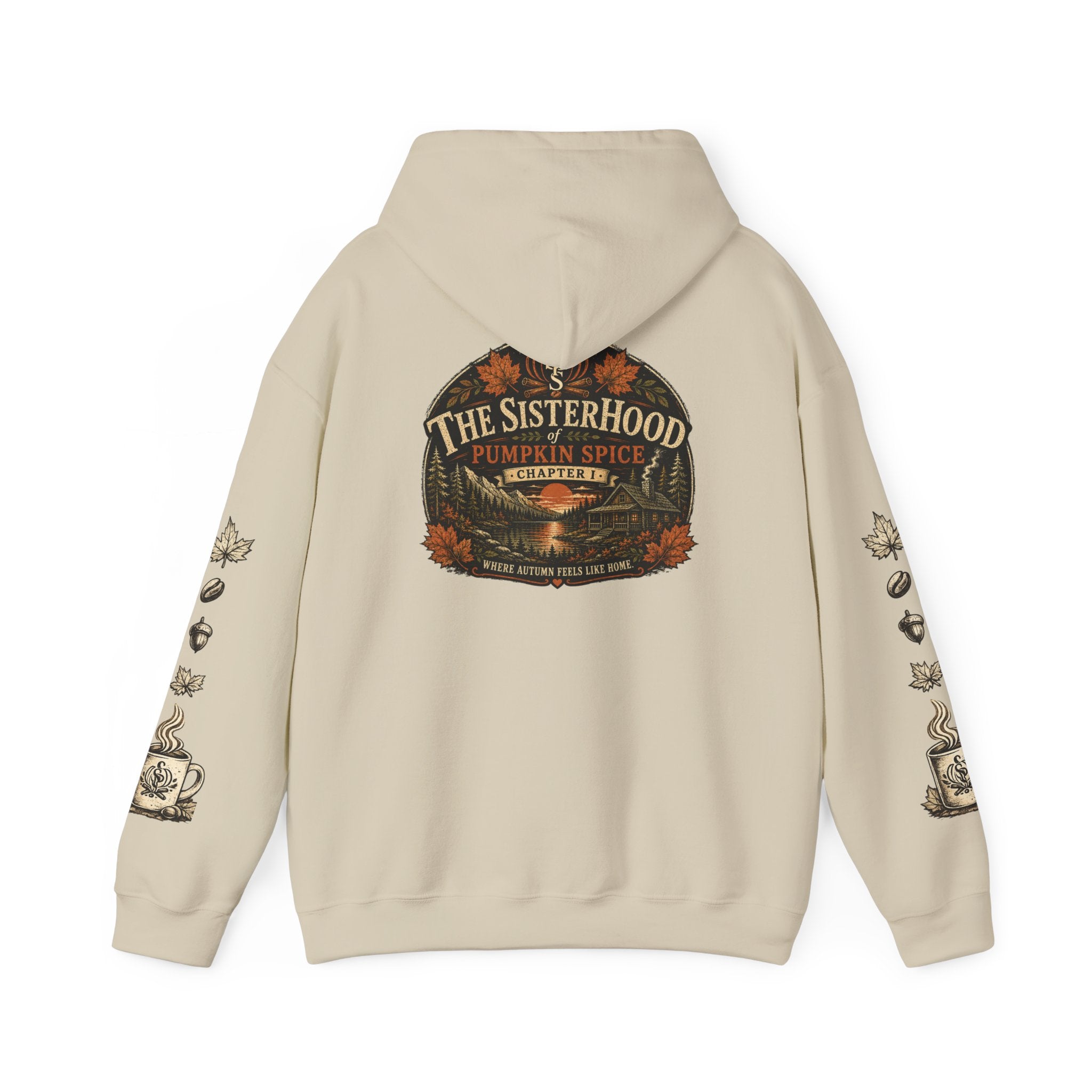 Pumpkin Spice Sisterhood Hoodie — Cozy Fall Pumpkin Spice Sweatshirt