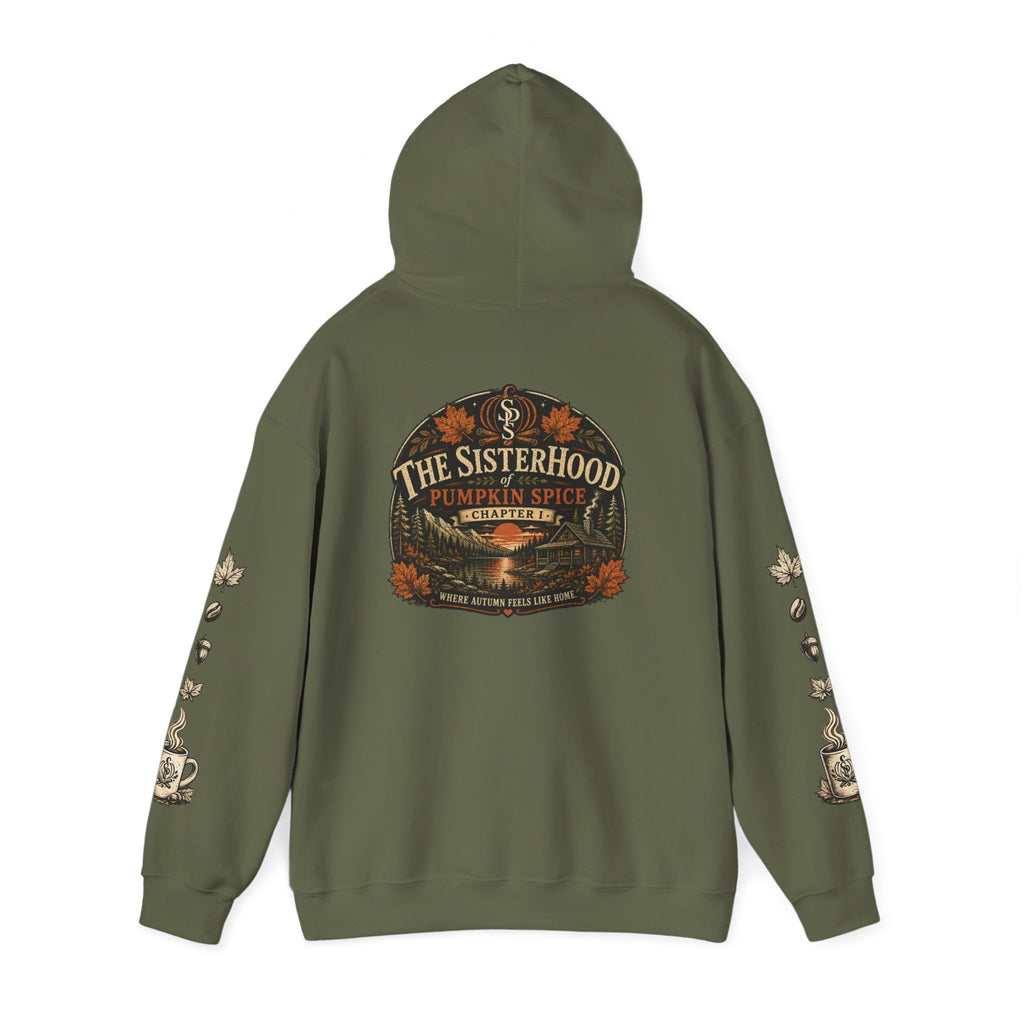 Pumpkin Spice Sisterhood Hoodie — Cozy Fall Pumpkin Spice Sweatshirt